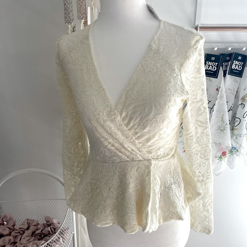 Bebe peplum shirt